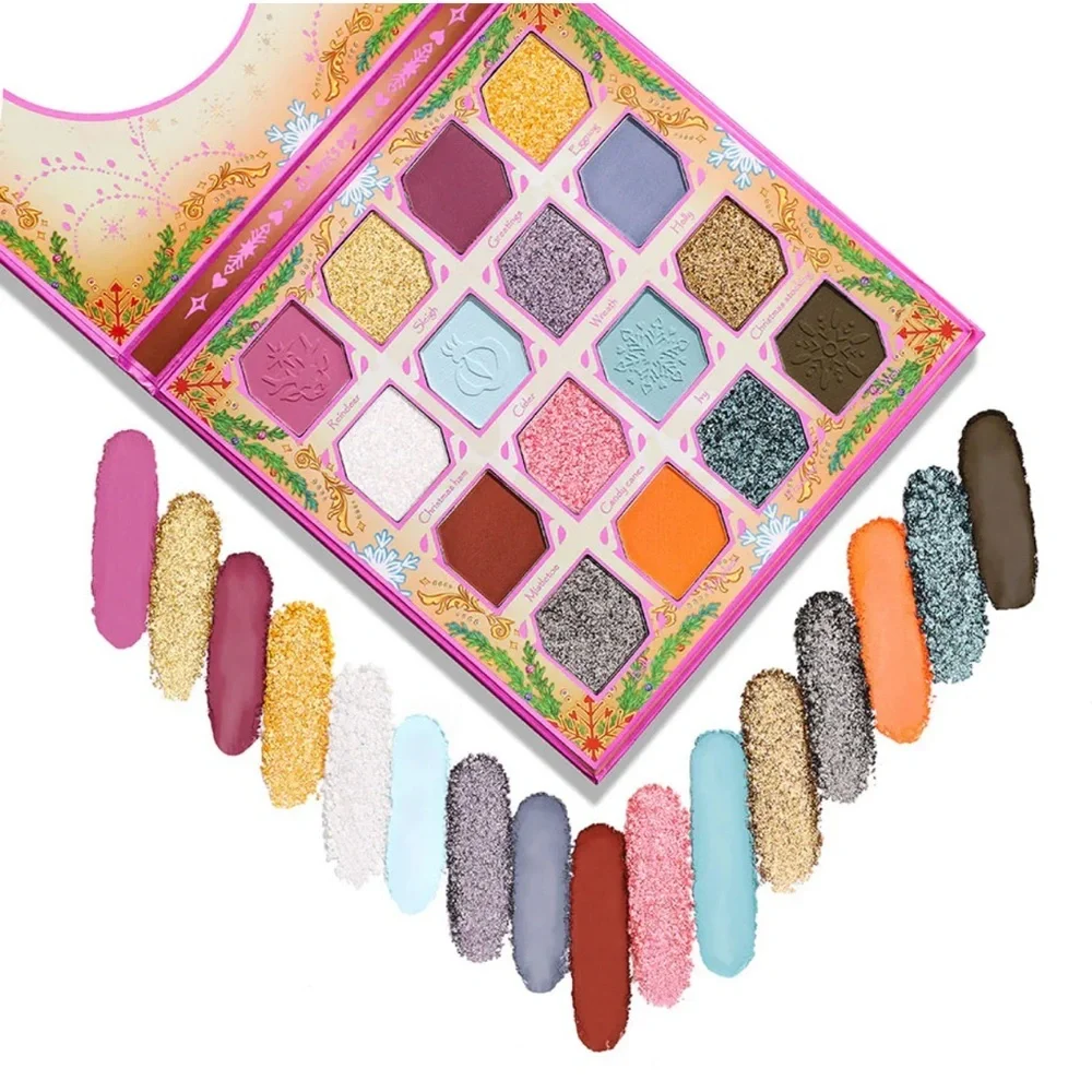 Oden’s Eye Hey Reindeer Palette Eyeshadow 16 Colors NEW In Box